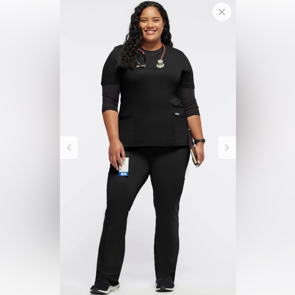 JAANU Small Black scrub Set